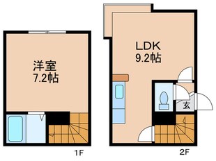 エスコ－ト美園中央の物件間取画像